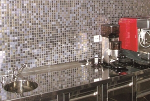 A cool backsplash is a great way to make a statement