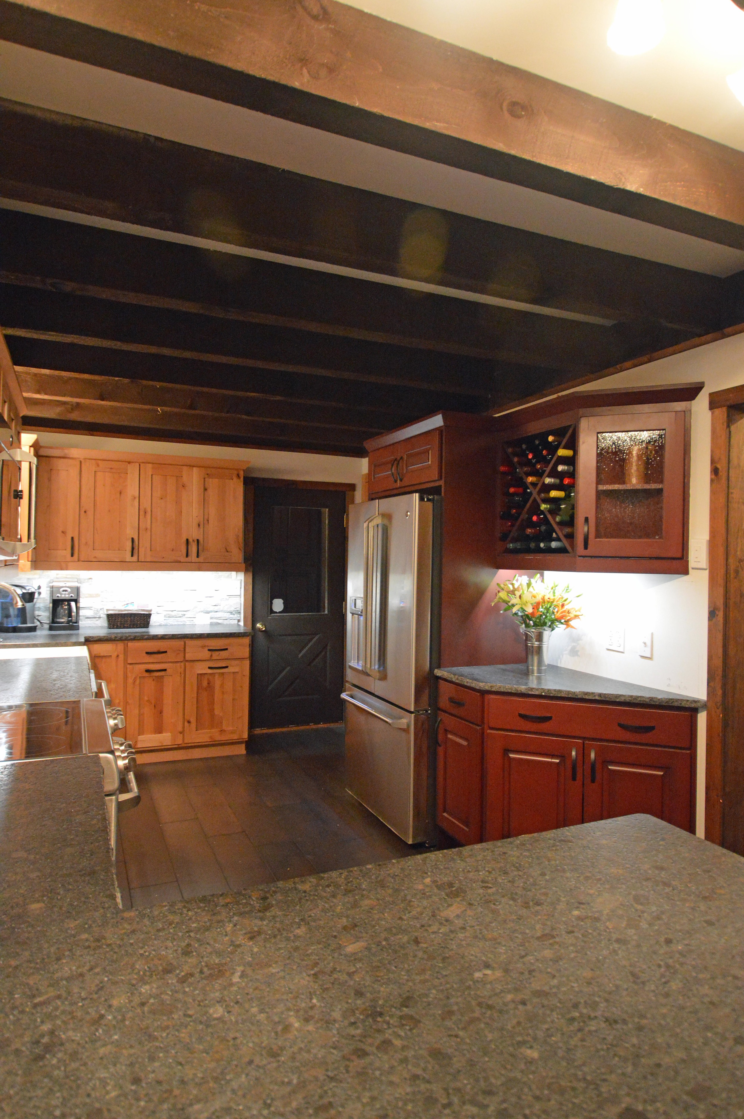 Rustic kitchen remodel in Bolton Landing, NY