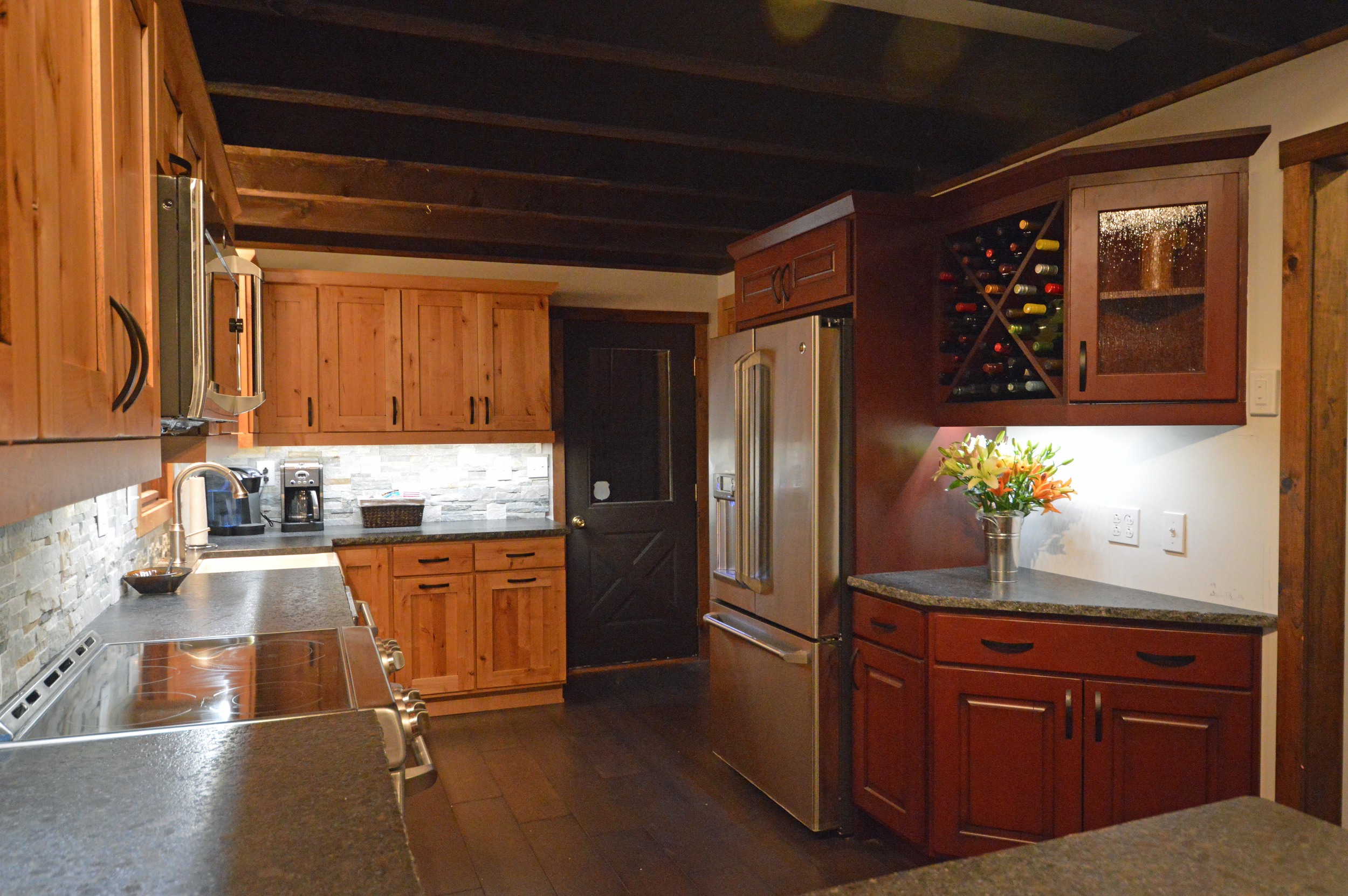 Rustic kitchen remodel in Bolton Landing, NY