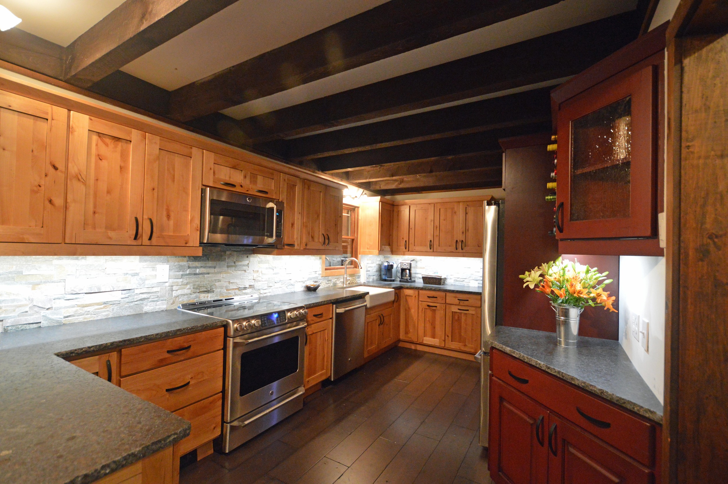 Rustic Kitchen remodel in Bolton Landing, NY