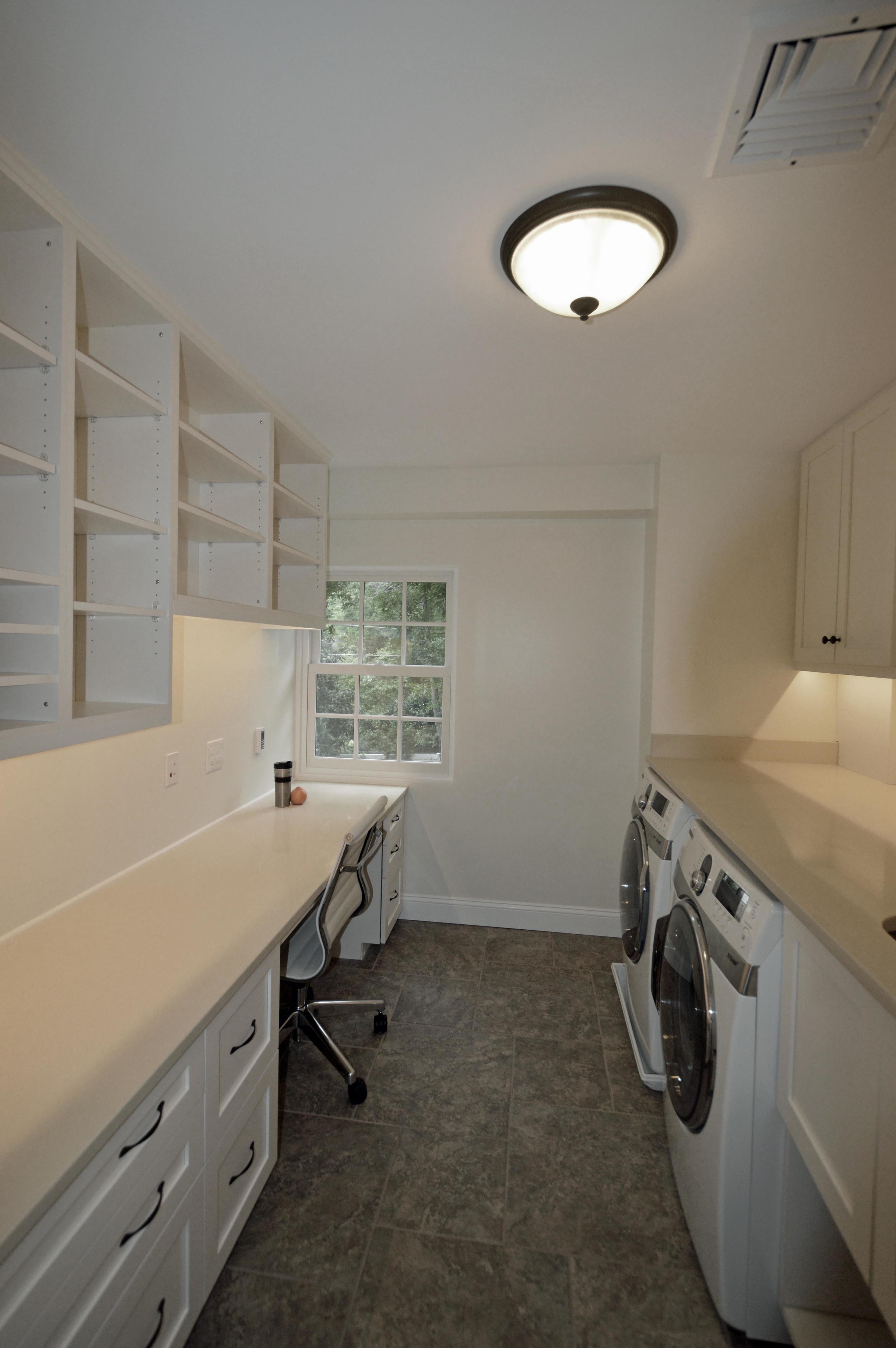 Custom laundry room and home office in Merion Station, PA