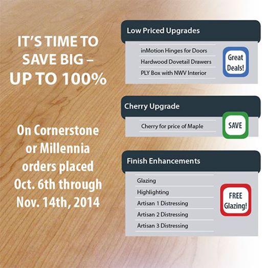 Score big savings today on your Canyon Creek Cabinet order.