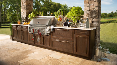 A Trex Outdoor Kitchen