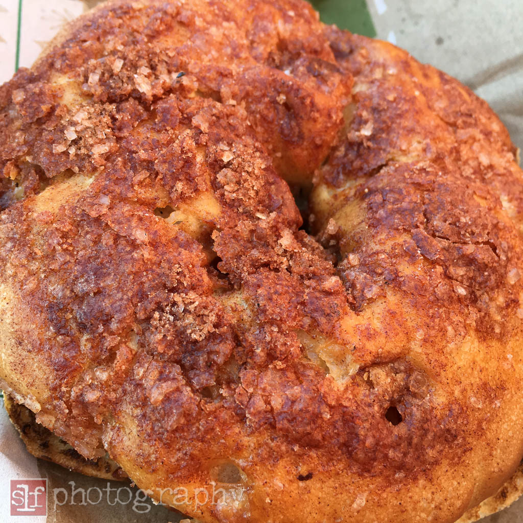 Cinnamon Crunch bagel is best when toasted.