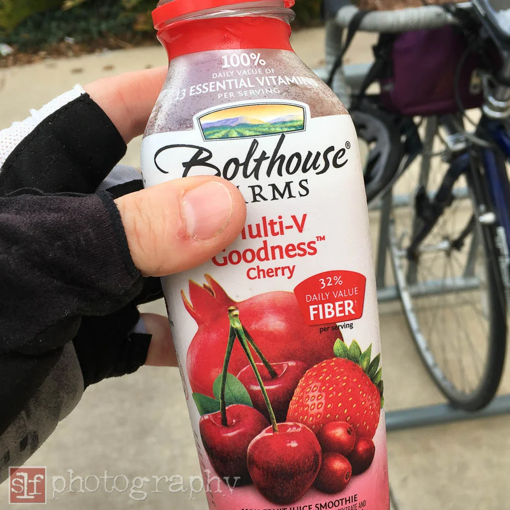 This stuff was thicker than juice but thinner than a smoothie. It was odd.