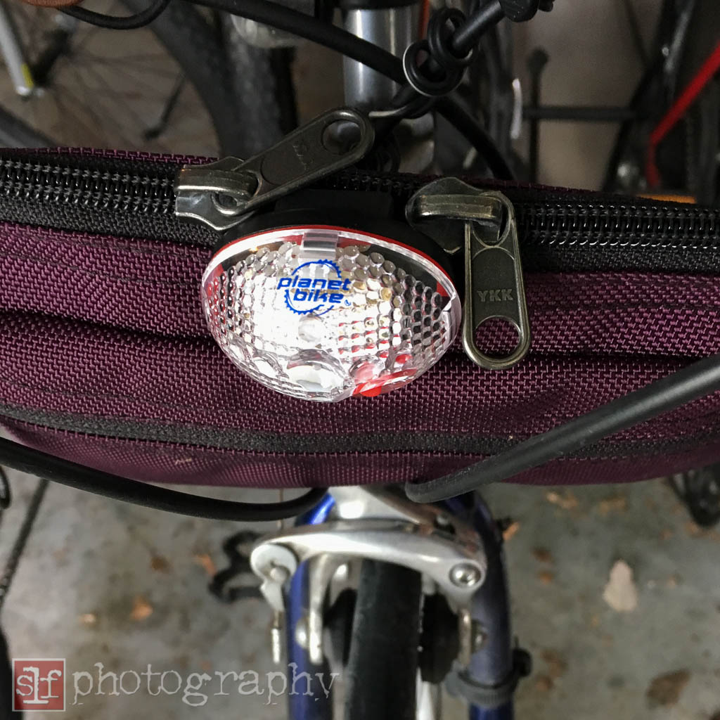 I couldn't get the bracket on tight enough so I put the light on my bag. Not ideal.