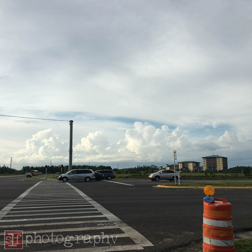 thunderheads far south of us