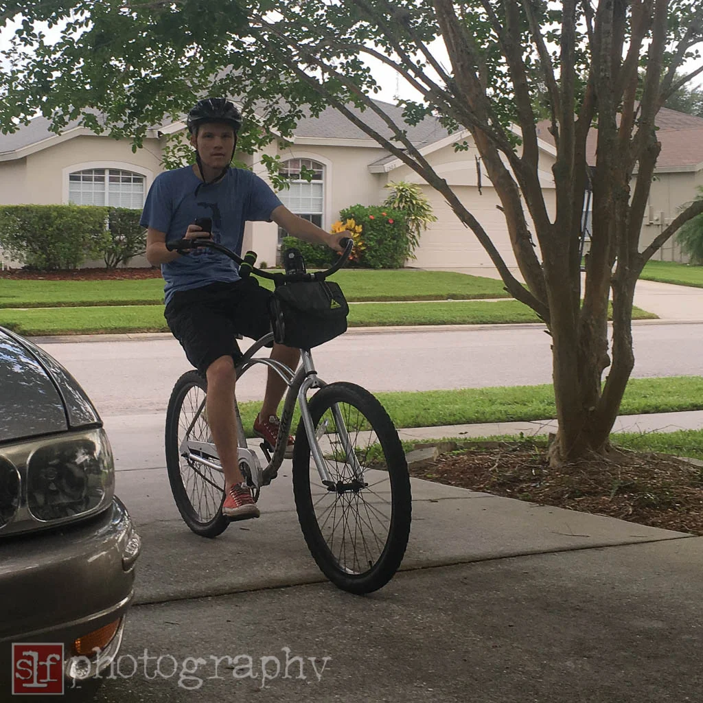 ryan was happy to be out of school and ride everyday