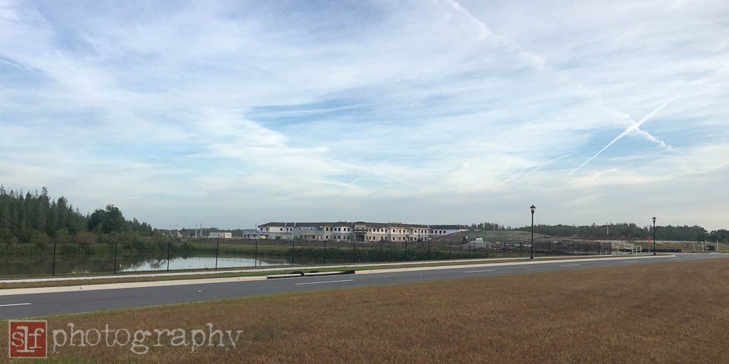looking west along hueland pond blvd