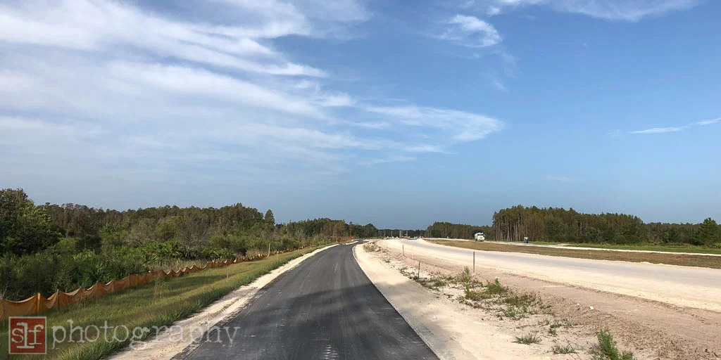 half mile path done, waiting for the rest of it to be paved
