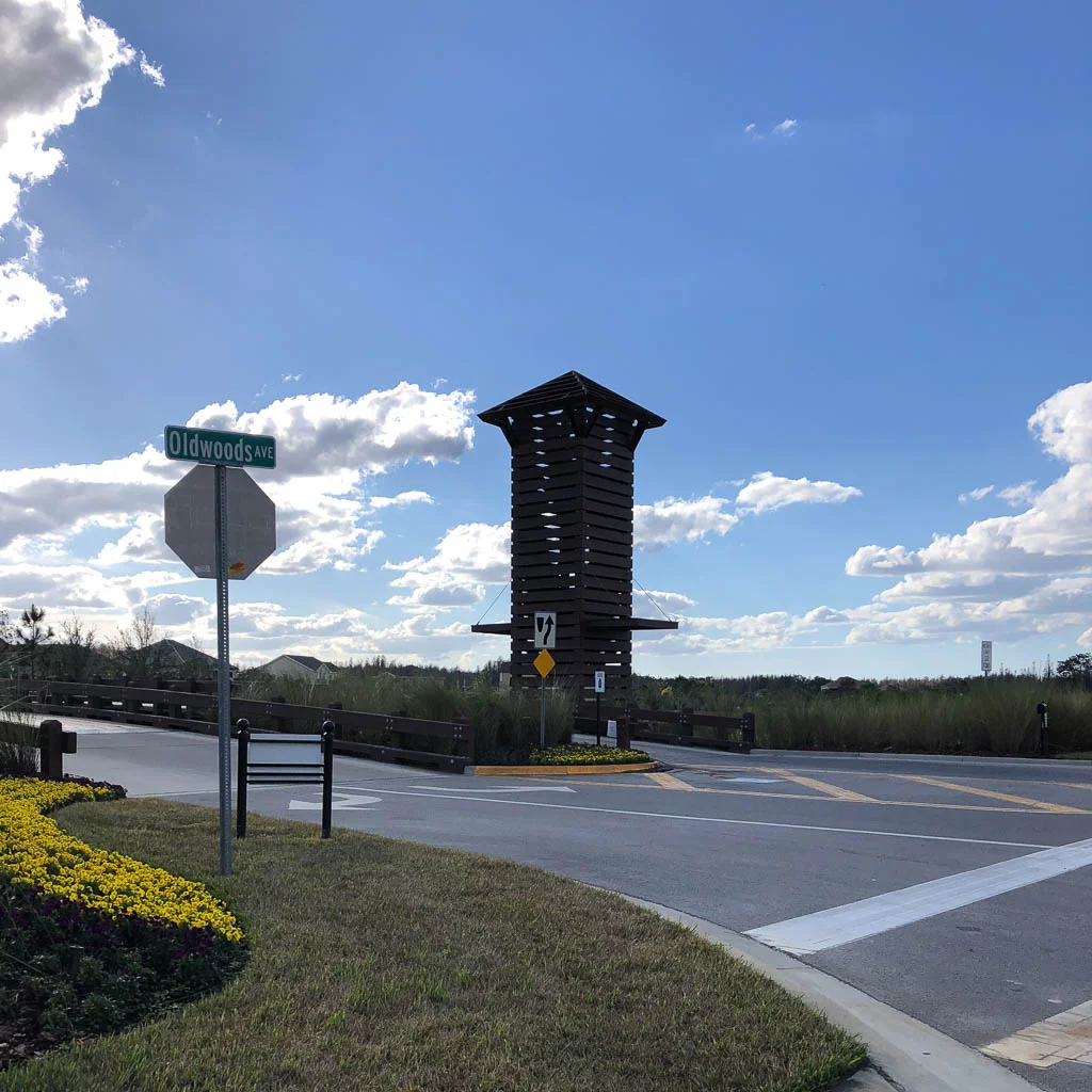 union park with blue skies