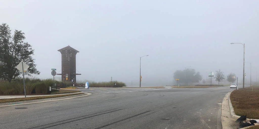very foggy ride in union park