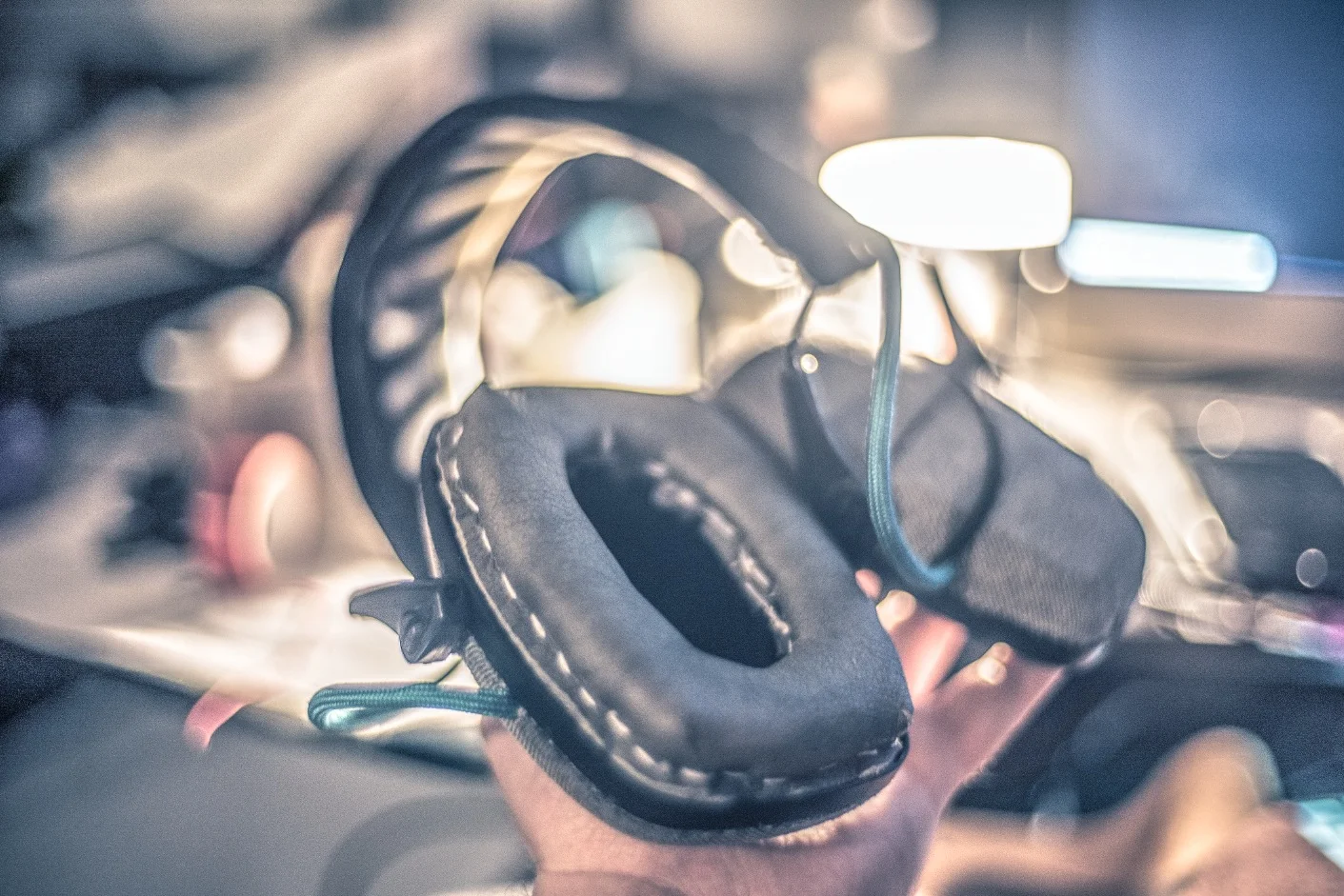 Day 4. One ear pad covered in leather...