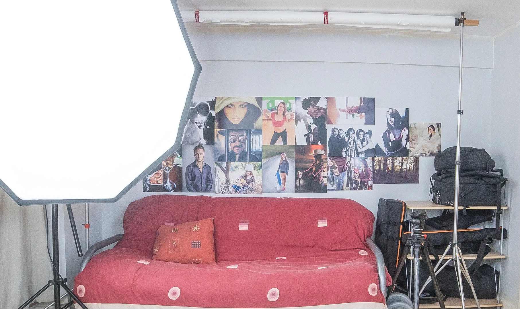 The A3 prints looking great on the wall.