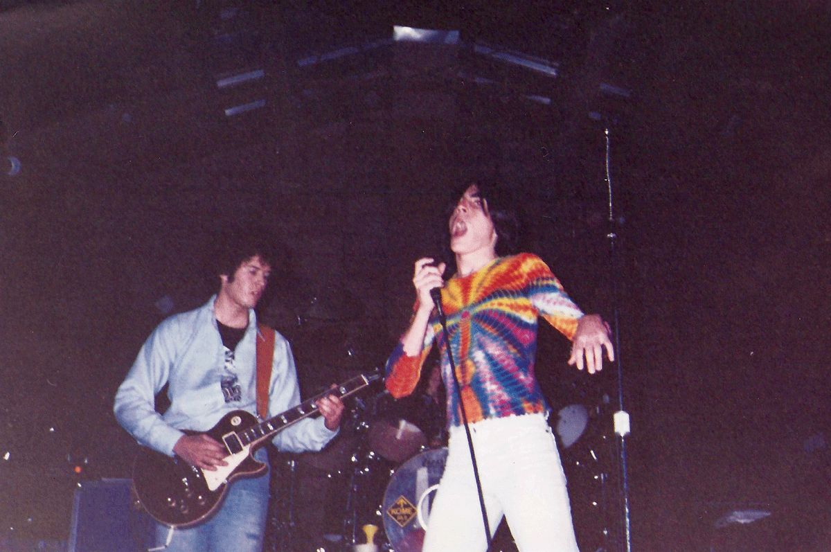 High School: I was in various bands, not sure I remember the names, but the main players were always me and my friend Toby Germano. (L to R) Me, Toby.