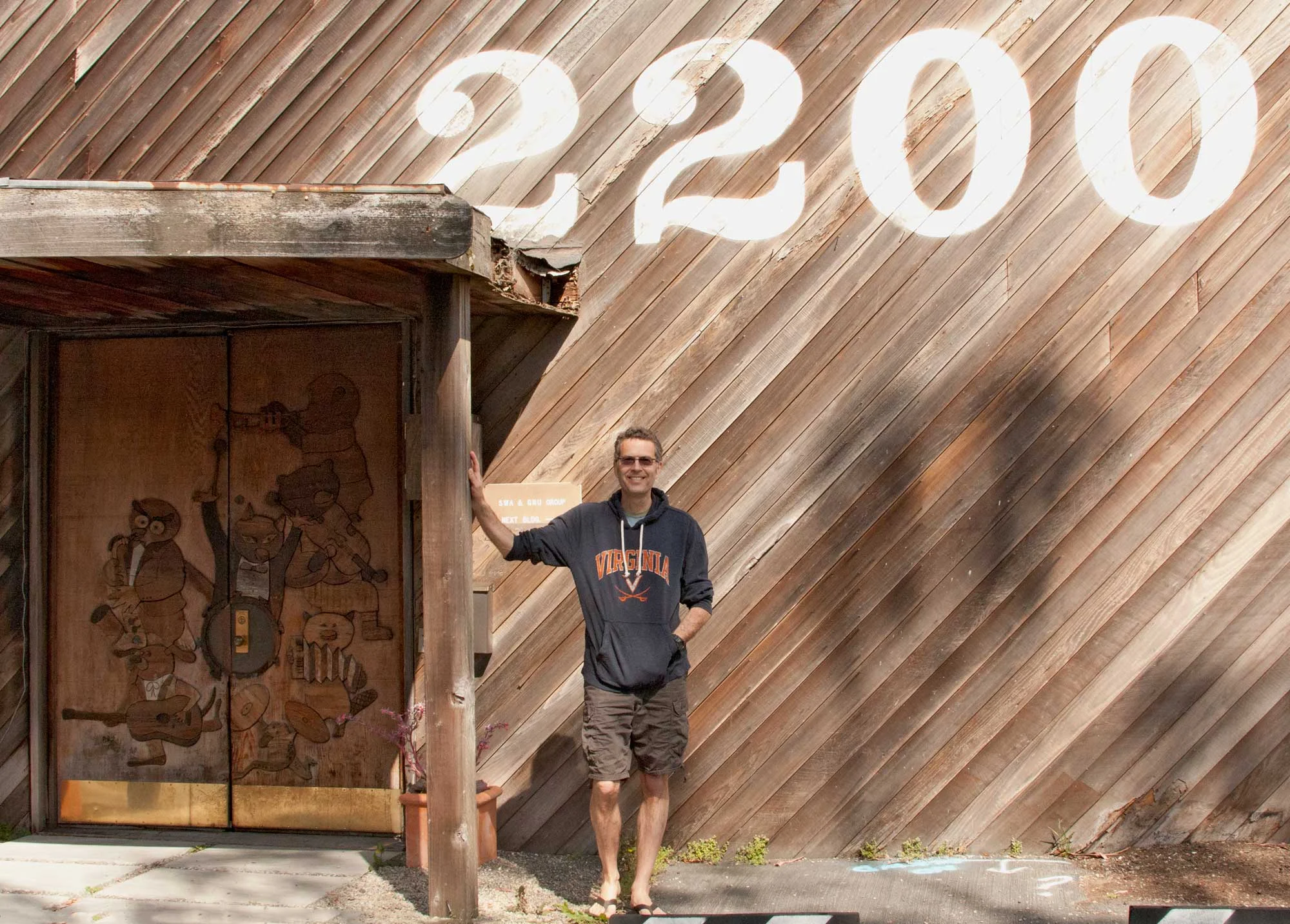 Me in front of the former Record Plant in Sausalito, CA.