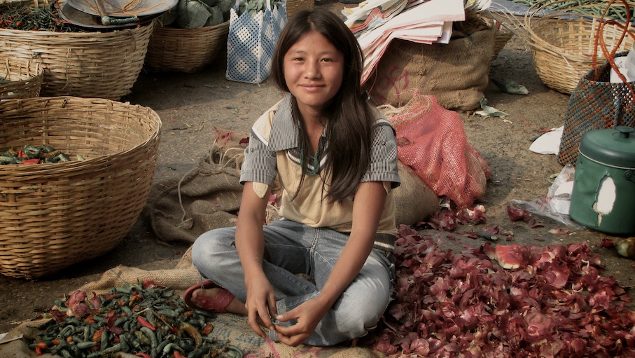 Girl in the market