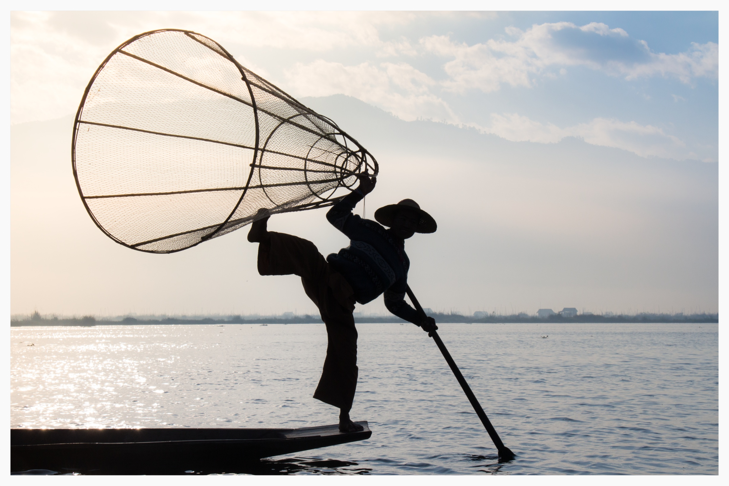 Fisherman with net