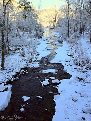 Along South St. Vrain Creek.