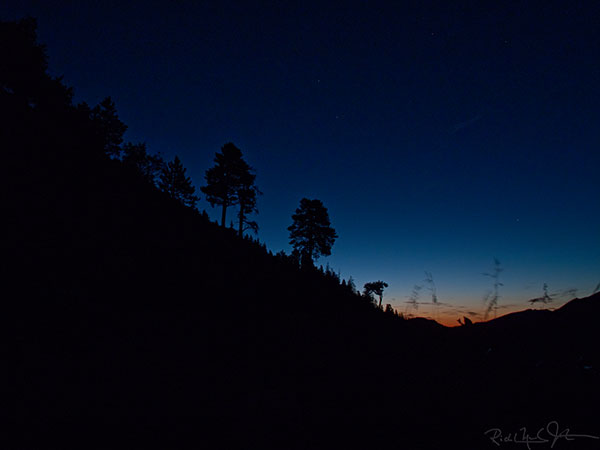 4:28 AM: Climbing towards the sunrise.