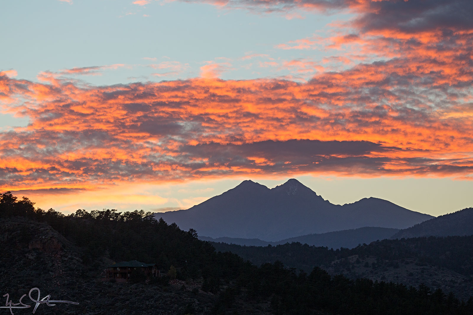 Mount Meeker, Long's Peak, and Mount Lady Washington.