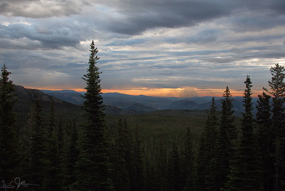 Dawn in Rocky Mountain National Park.