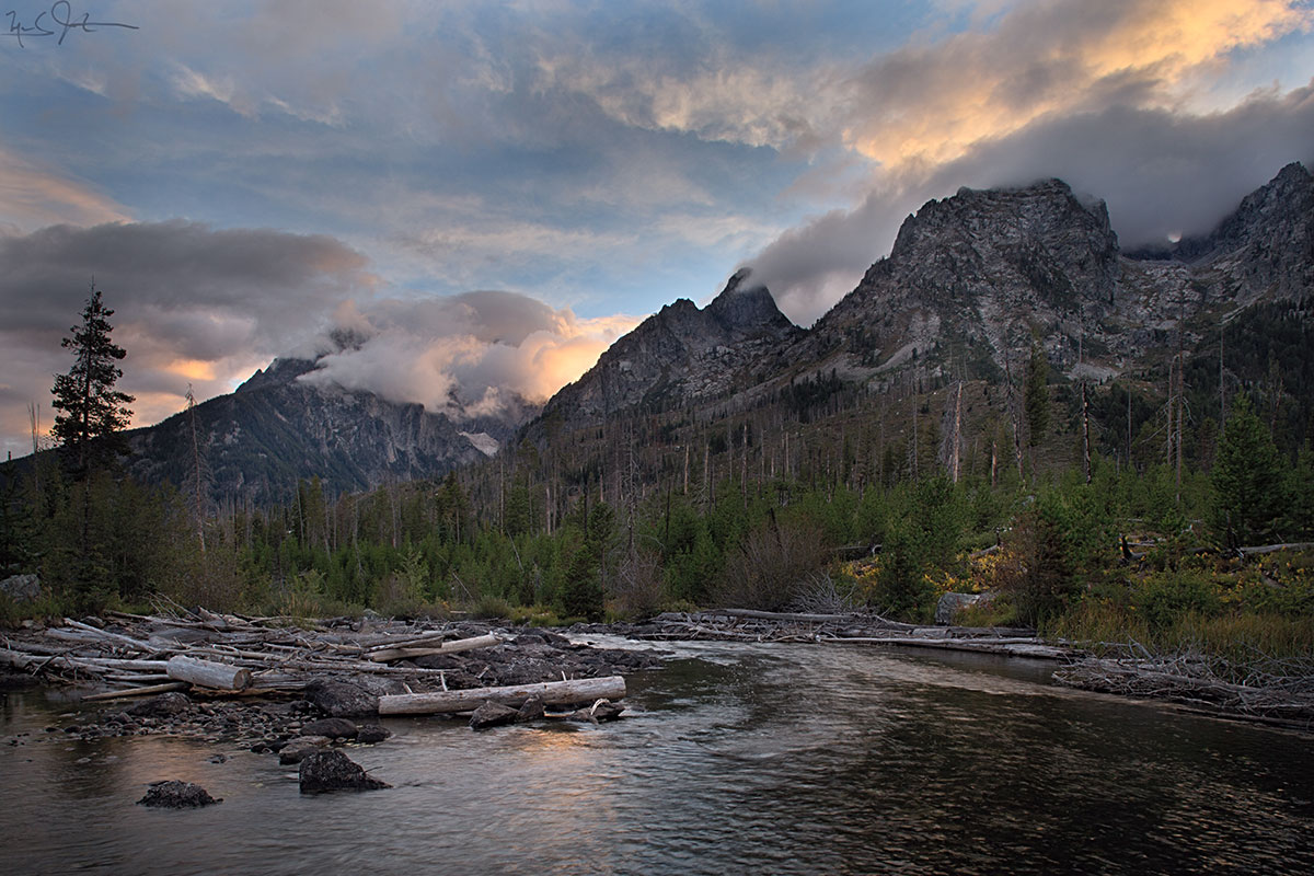 String Lake at sunset.