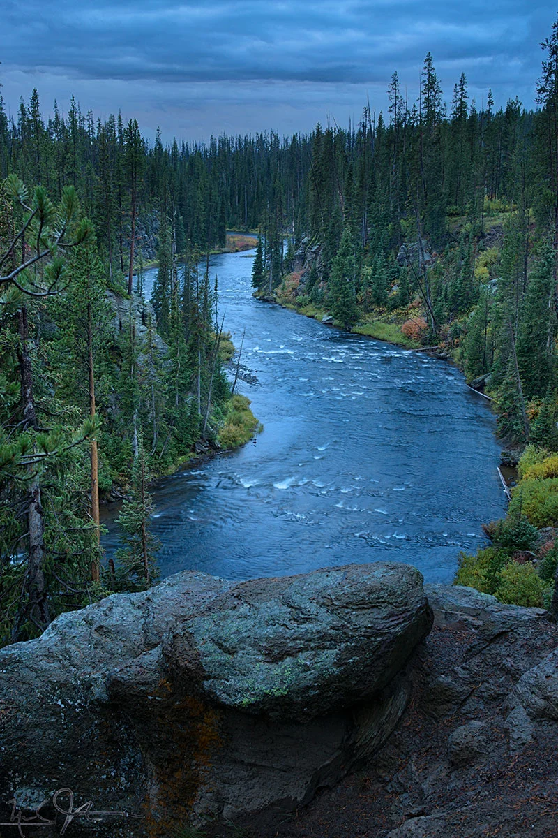 The headwaters area at the southern end of Yellowstone National Park.
