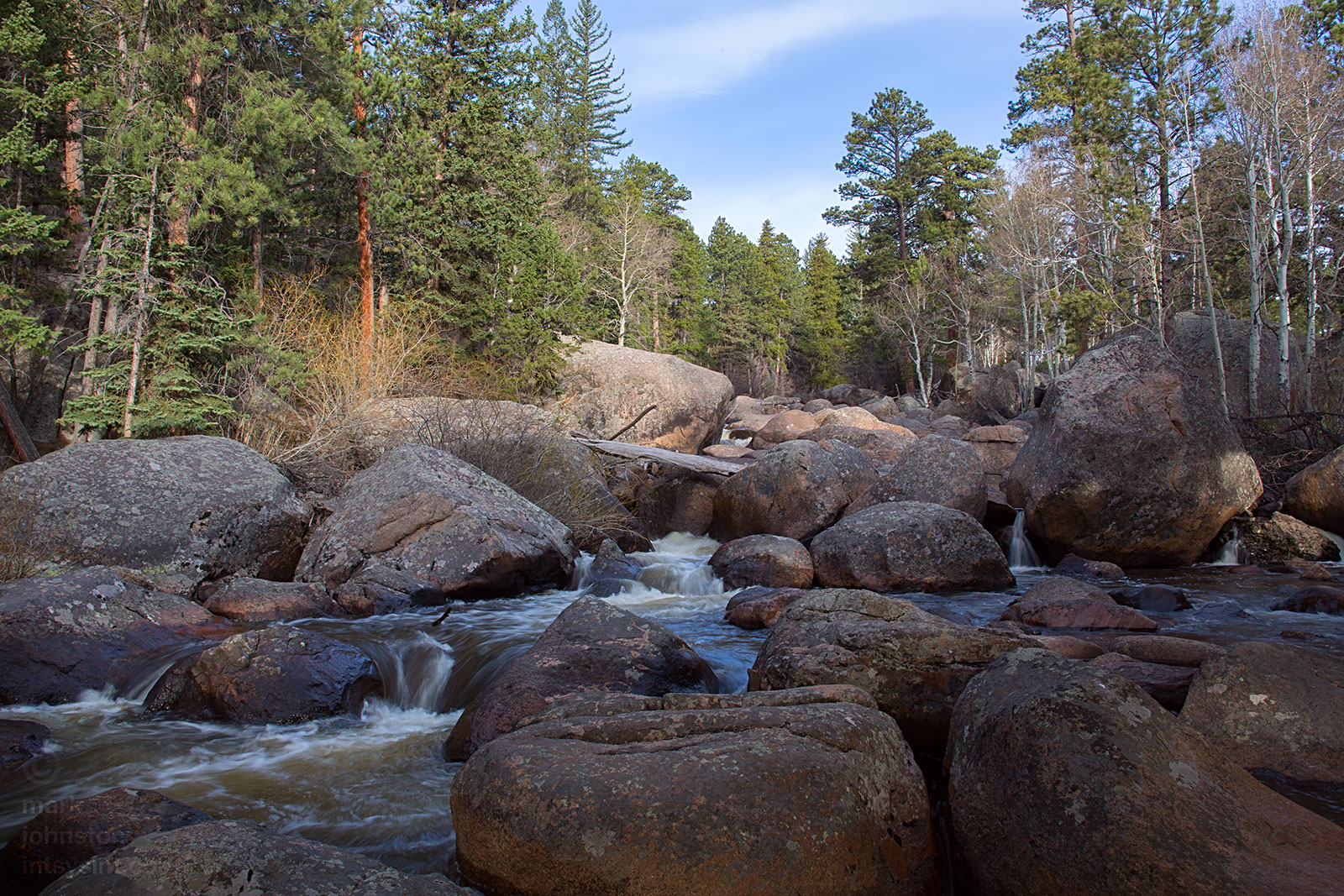 The Big Thompson descends out of Moraine Park.