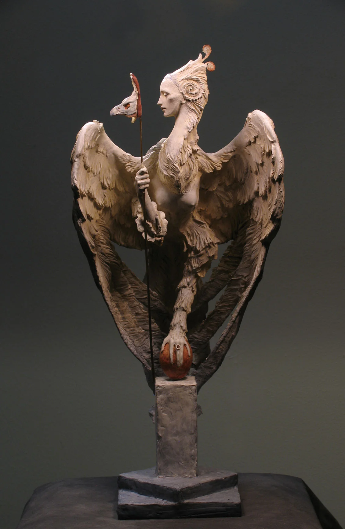 Venetian Harpy, 11 x 22 inches, in mixed media, completed 2014.