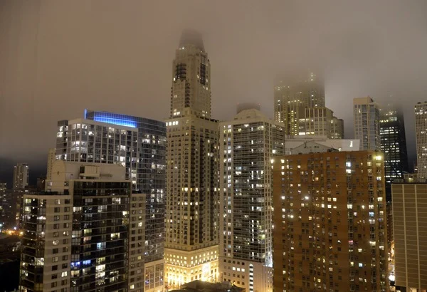Chicago Skyline with Fog
