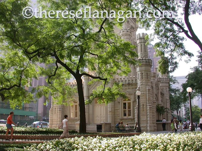 Chicago Water Tower in Spring