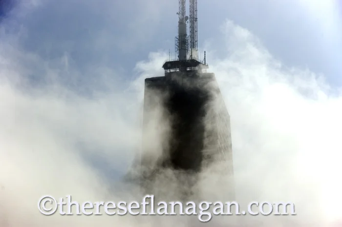 The John Hancock with Clouds