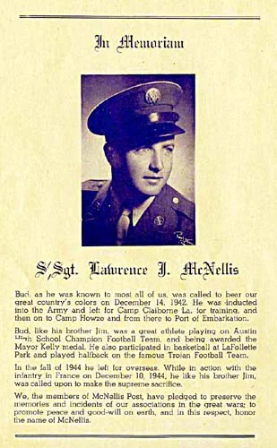Bud died six months after Jim. He died right before Christmas; the military delayed notifying my grandparents until after Christmas, thinking it was more humane.