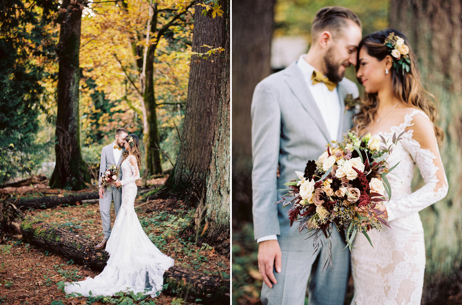 123-fall-wedding-photos-with-long-sleeve-pronovias-bridal-gown-and-thatch-floral-bouquet.jpg