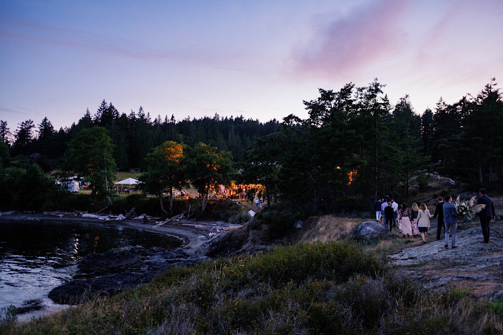 90_guests_sunset_Views_from_Island_Wedding_With_the_enjoying_Outdoor_Orcas.jpg