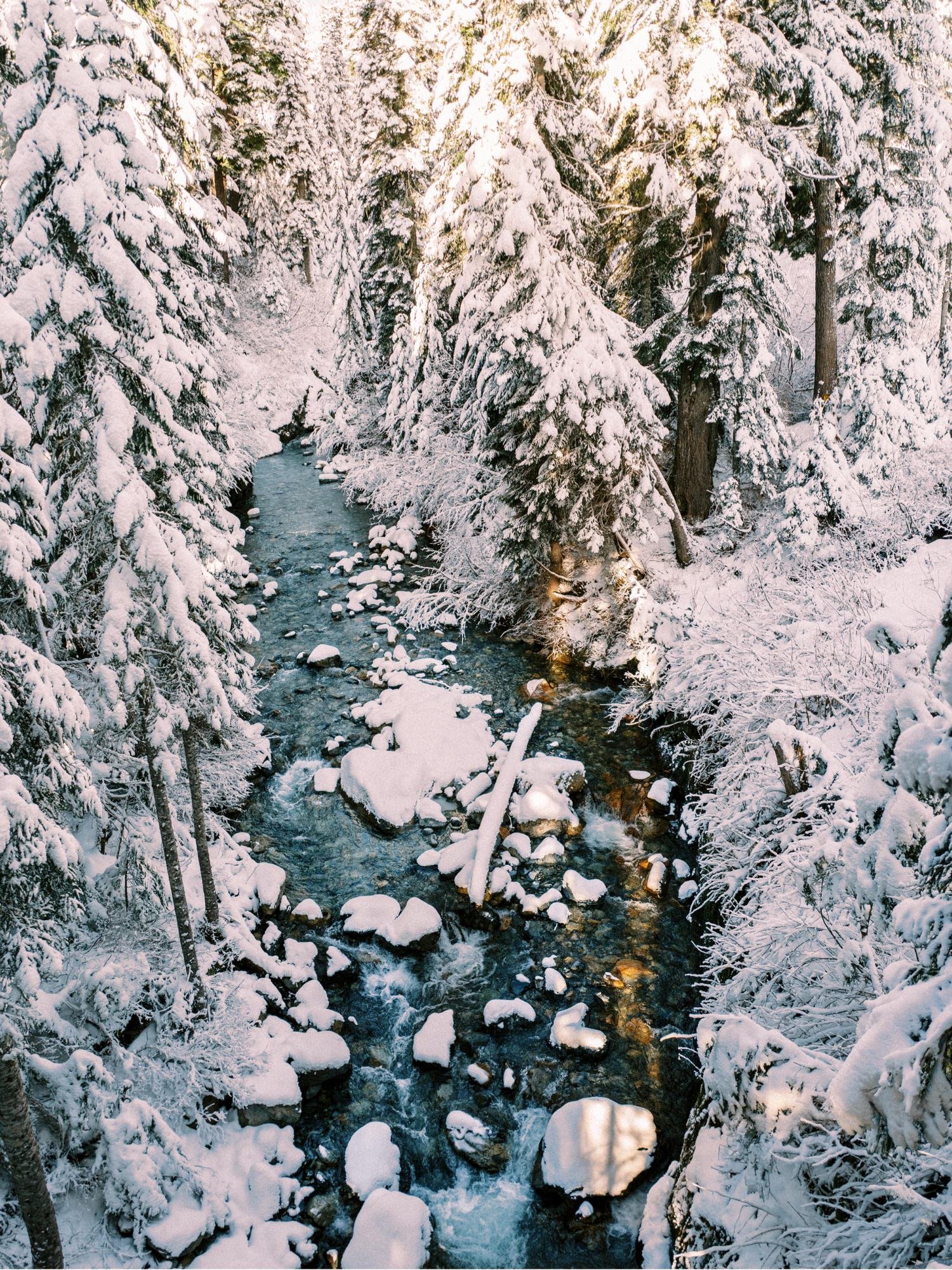13_Snowy engagement photos at Snoqualmie Pass near Seattle, with a film-like style by Ryan Flynn Photography.jpg