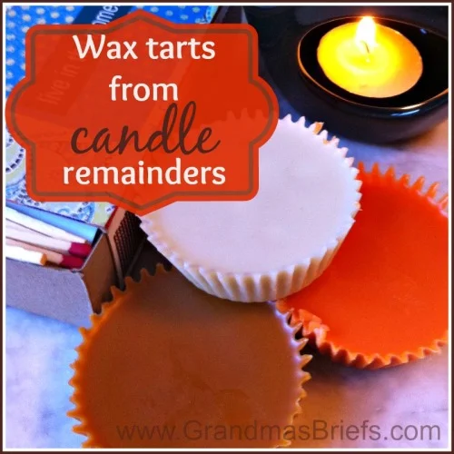 Upcycle this: Wax tarts from candle remainders