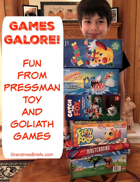 Grandma's Briefs — Reviews for grandmothers and others — Games galore! Fun  from Pressman Toy and Goliath Games