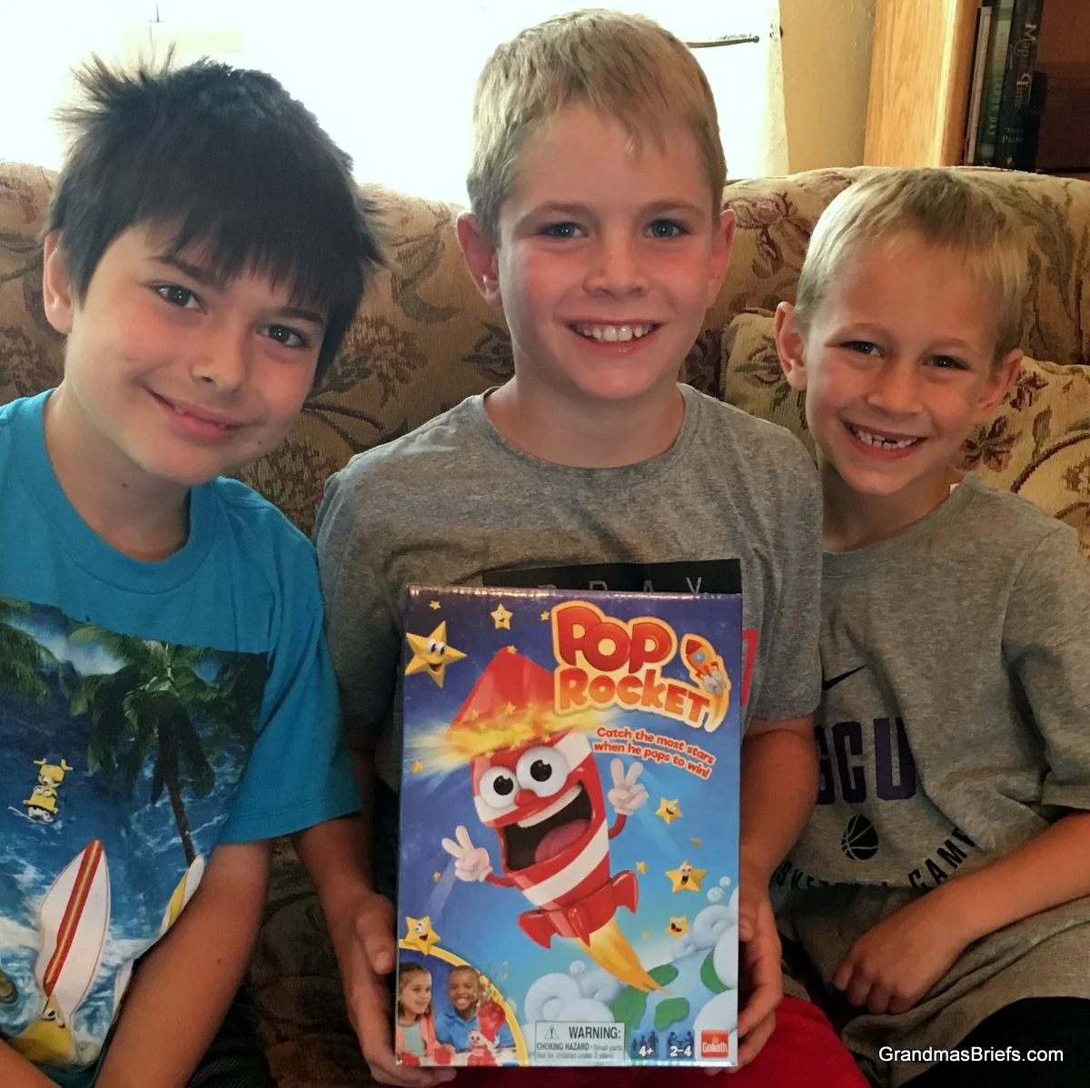 Catch a falling star: Wherein my grandsons review Pop Rocket, coming this fall from Goliath Games