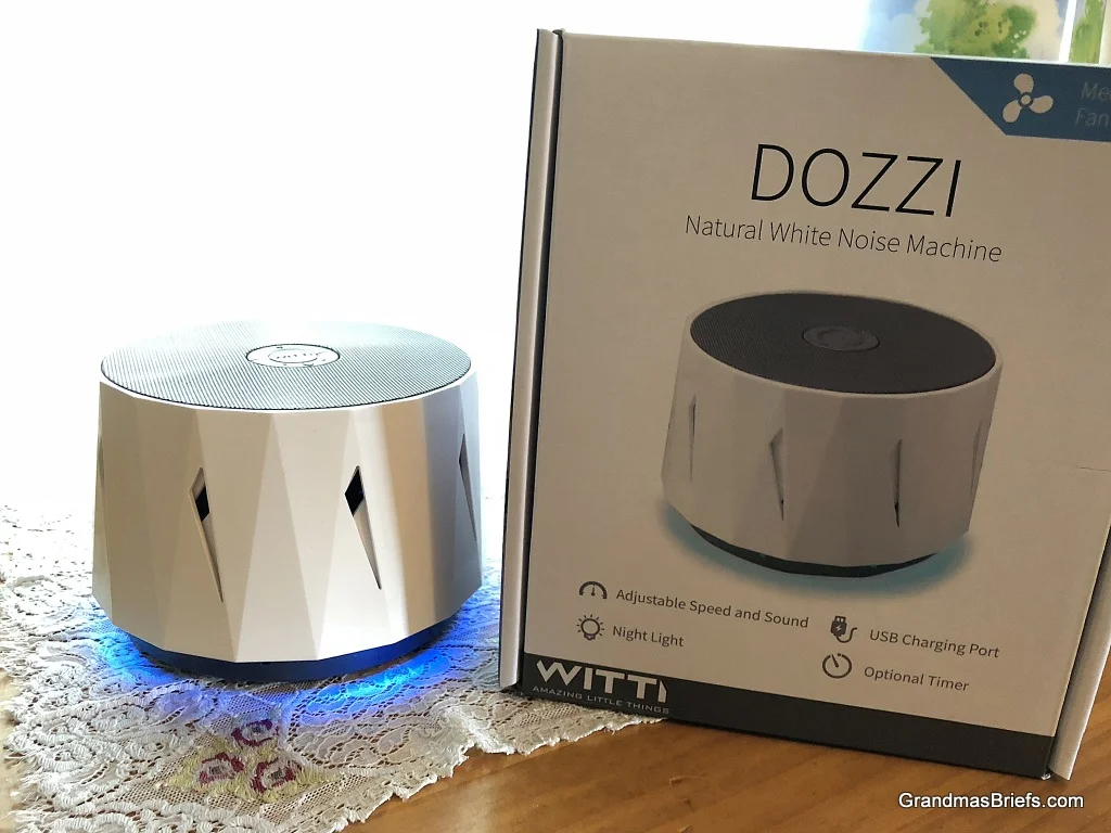 DOZZI Natural White Noise Machine by WITTI a doozy of a baby shower gift