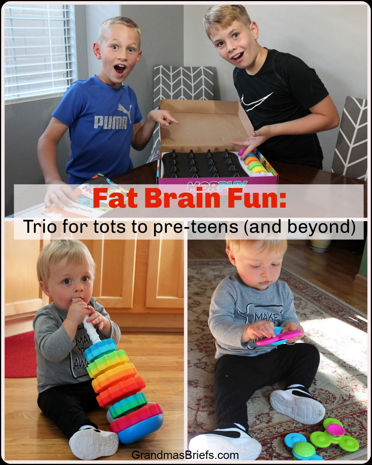 Fat Brain fun: Trio for tots to pre-teens (and beyond)