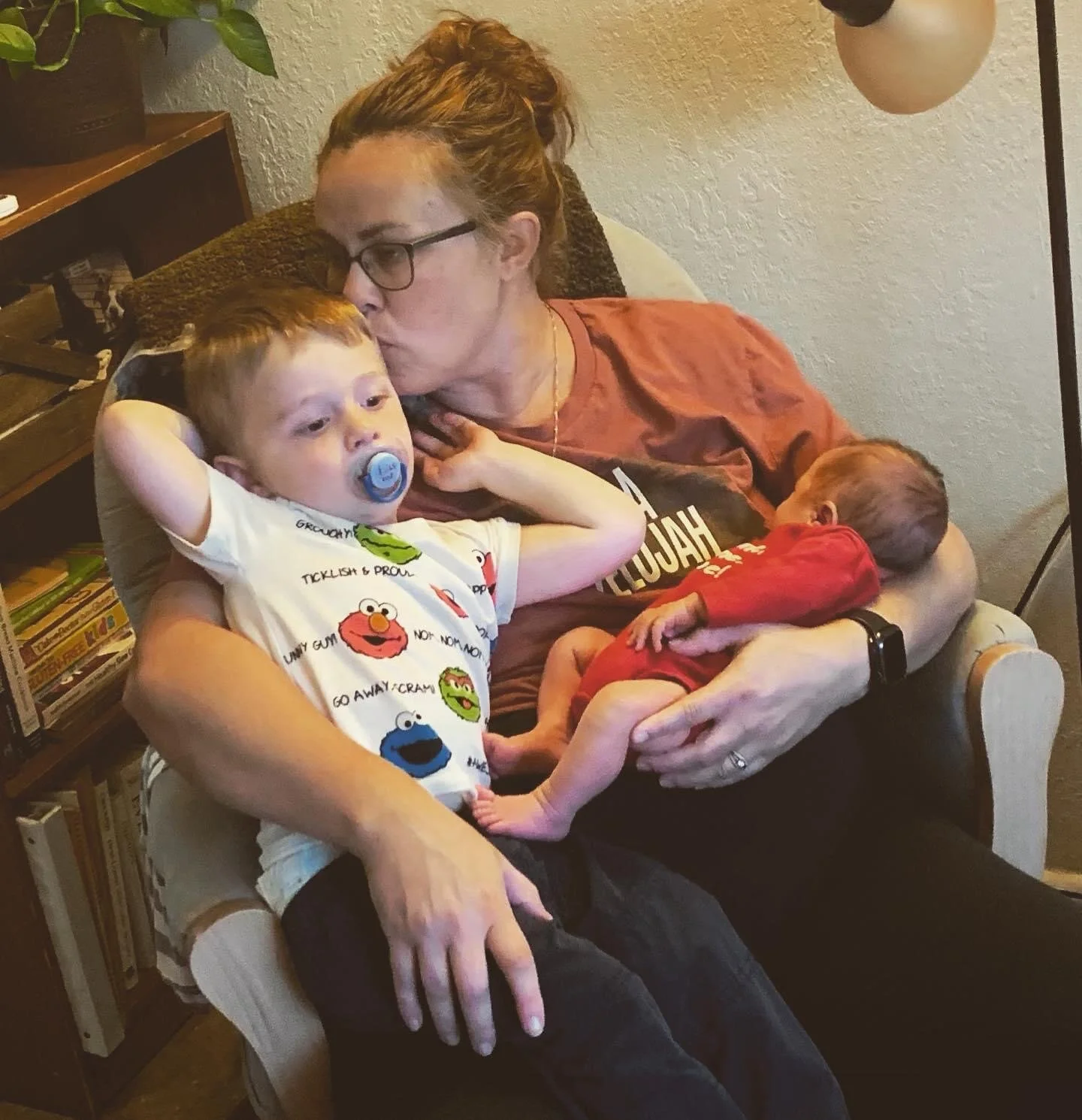 Brianna, Benjamin, and baby Robert.