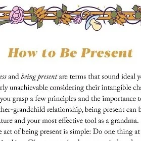 How to Be Present: a 'First-Time Grandmother's Journal' excerpt