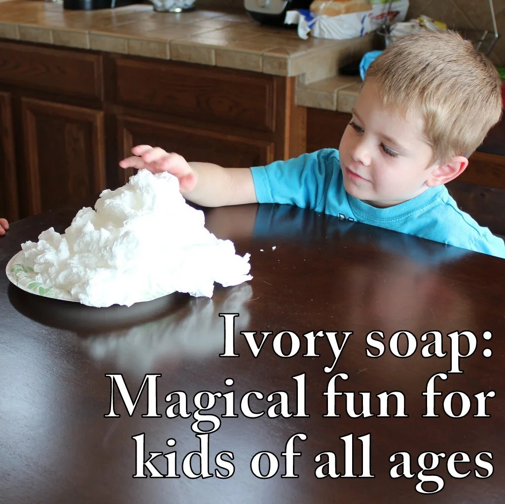Ivory Soap + microwave + kids = unexpected fun