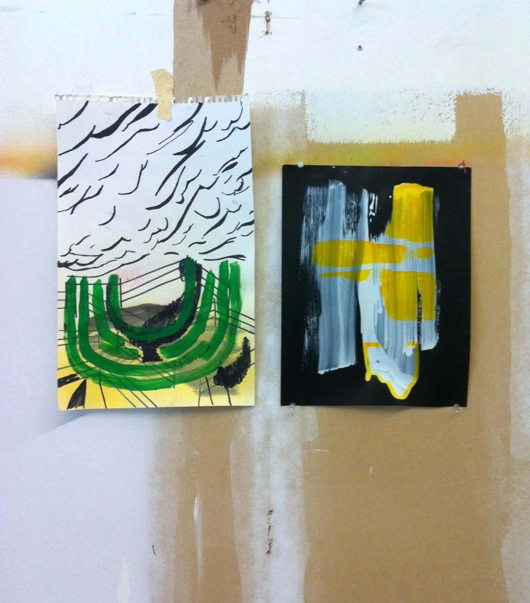 untitled (diptych) mixed media 20"x14"