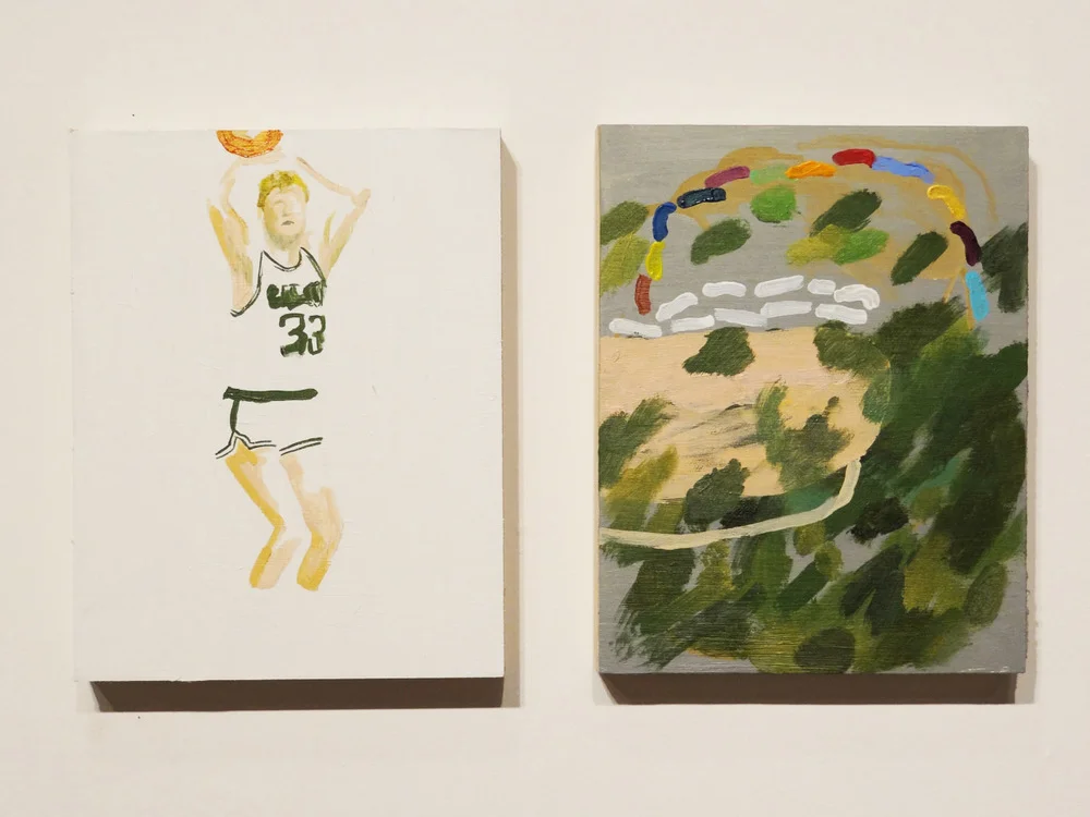 33 diptych - acrylic on panel 20"x14"