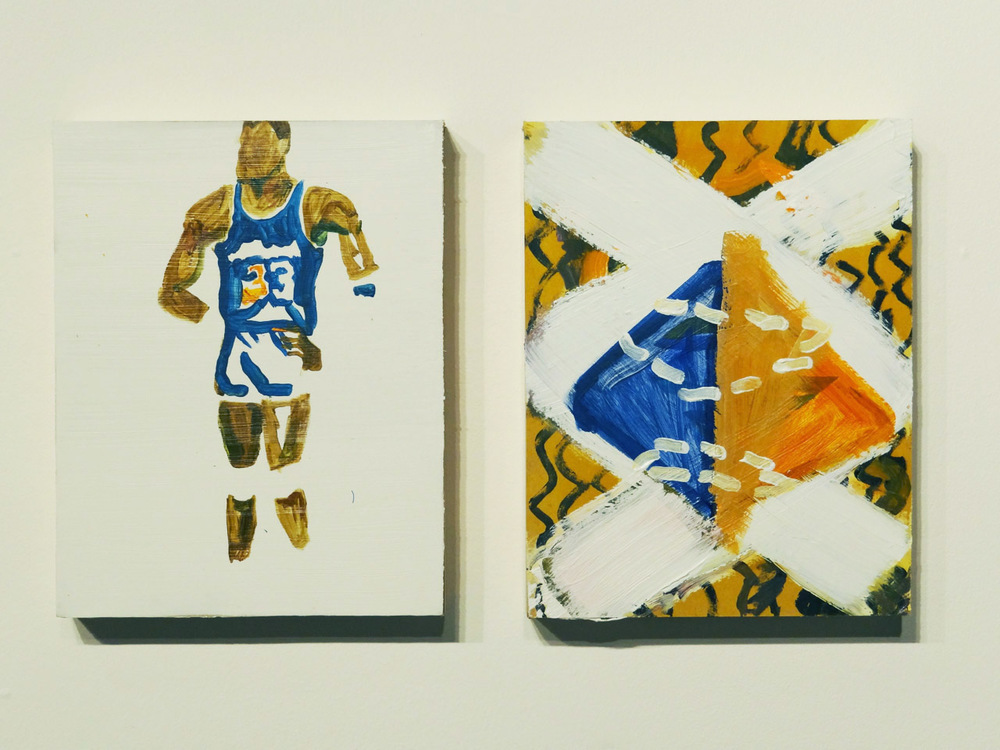 33 diptych - acrylic on panel 20"x14"