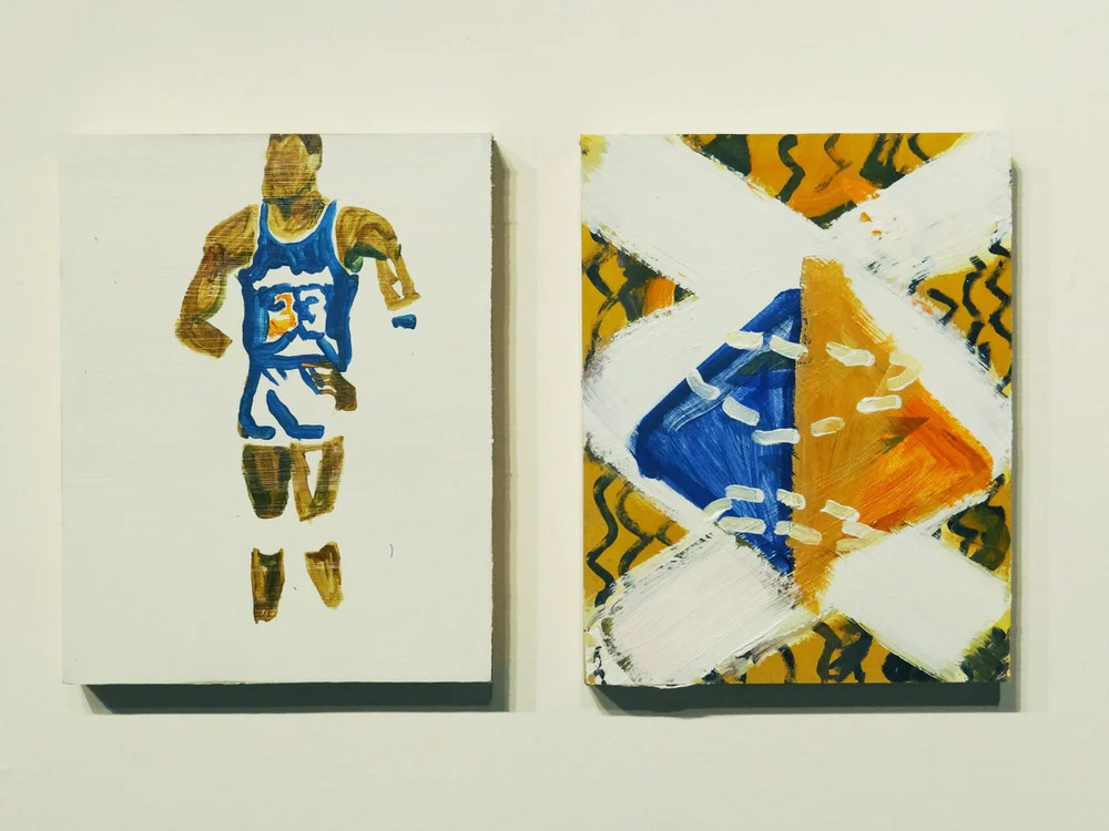 33 diptych - acrylic on panel 20"x14"