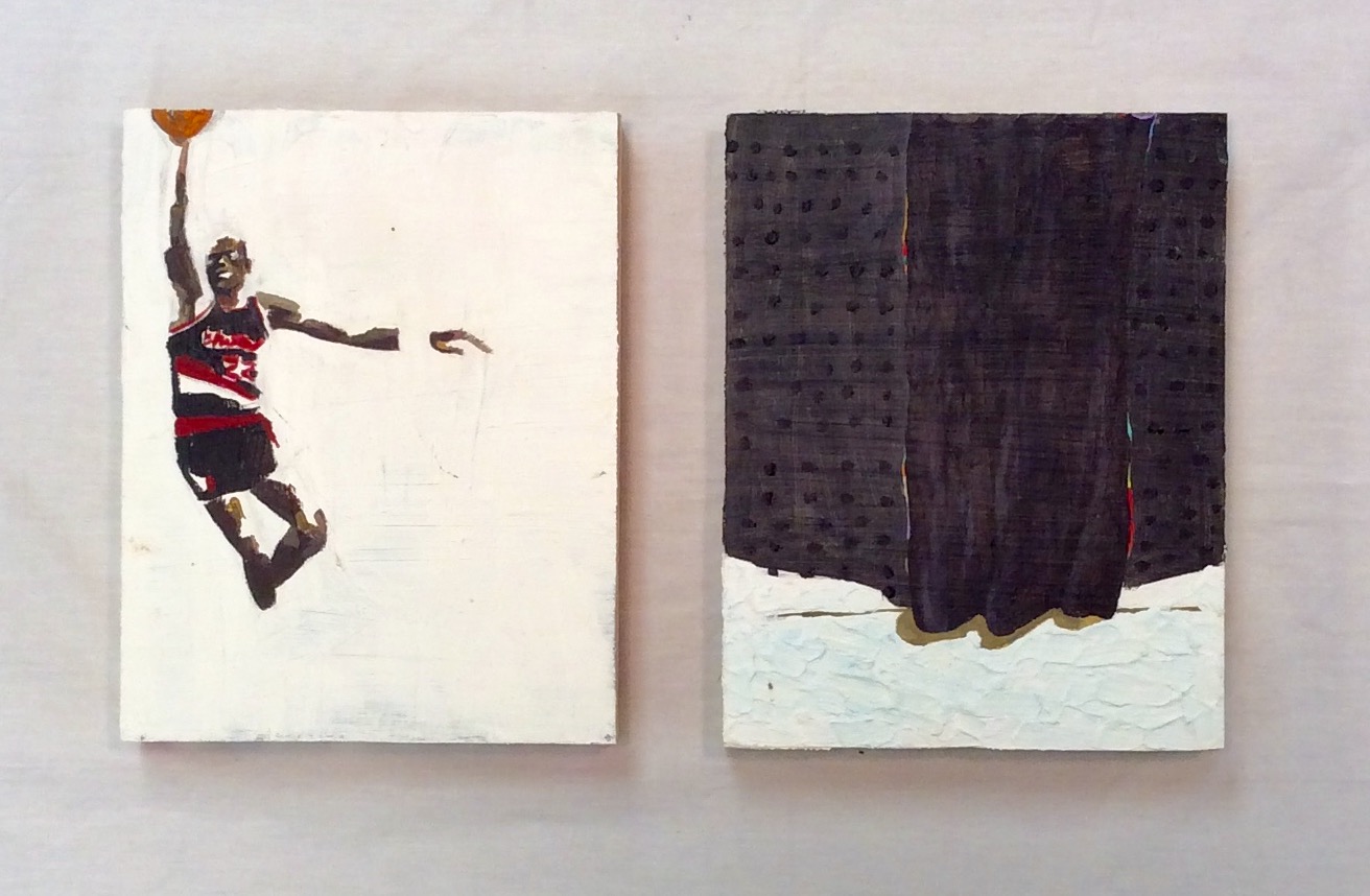 22 diptych - acrylic on panel 20"x14"